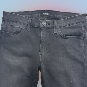HUDSON JEANS Women’s 26 Black KRISTA LOW RISE SKINNY ANKLE
